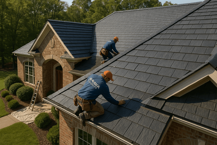 Brava composite roof installation by Sure Thing Roofing Contractor in Griffin Georgia